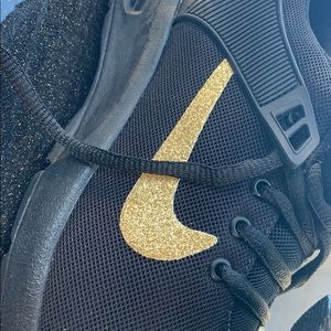 Black w Gold Nike swoosh